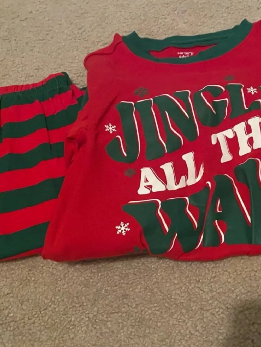Carter's Red and Green Pajama Set